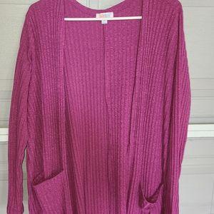 LulaRoe duster sweater